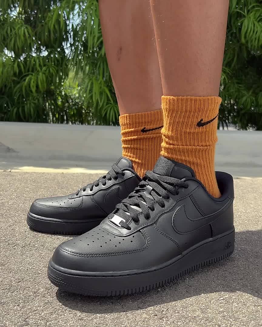 all black air force 1 low men's